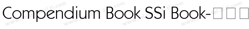 Compendium Book SSi Book字体转换